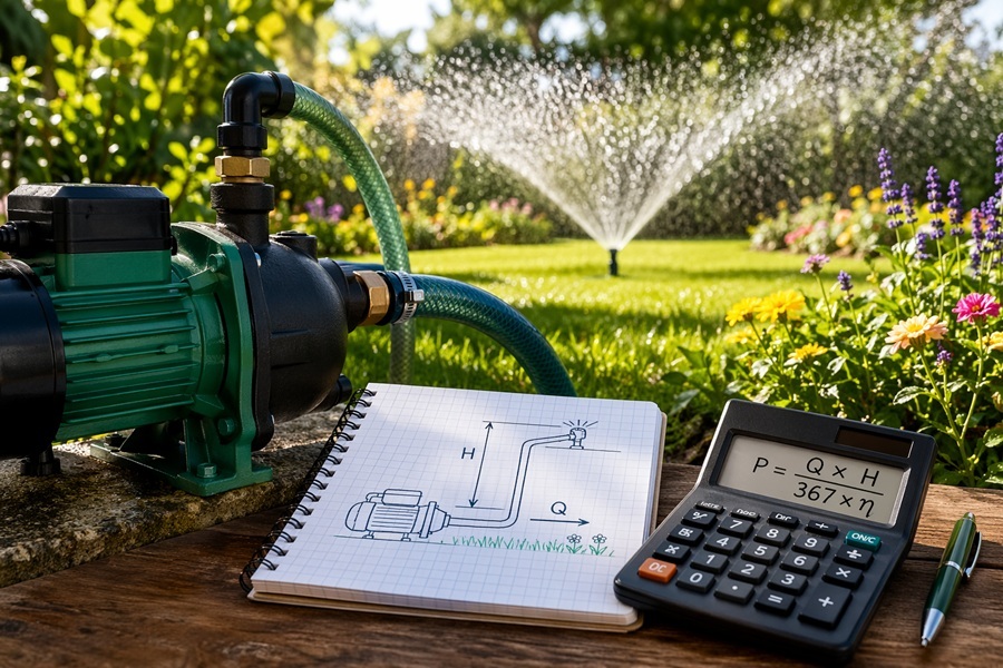 C�mo calcular f�cilmente la potencia de una bomba de agua para regar un jard�n
