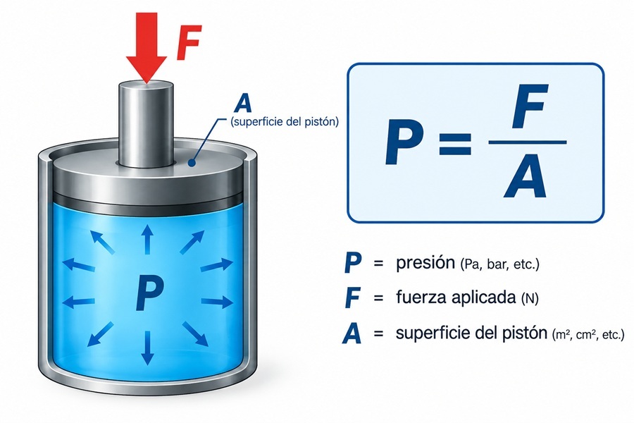 Relaci�n entre Presi�n, Fuerza y Superficie