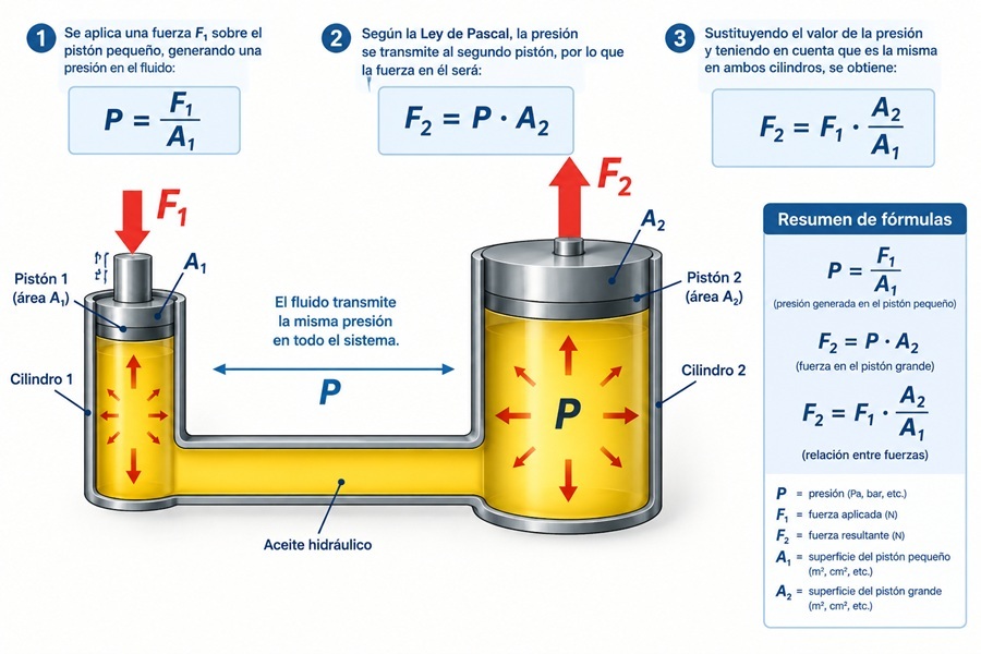 Principio de funcionamiento de la prensa hidr�ulica