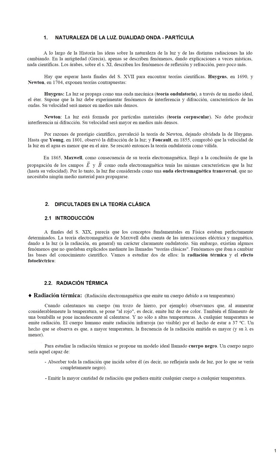 Leyes de Fsica Cuntica. Pgina 01