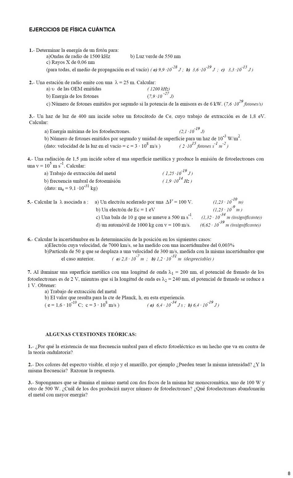 Leyes de Fsica Cuntica. Pgina 08