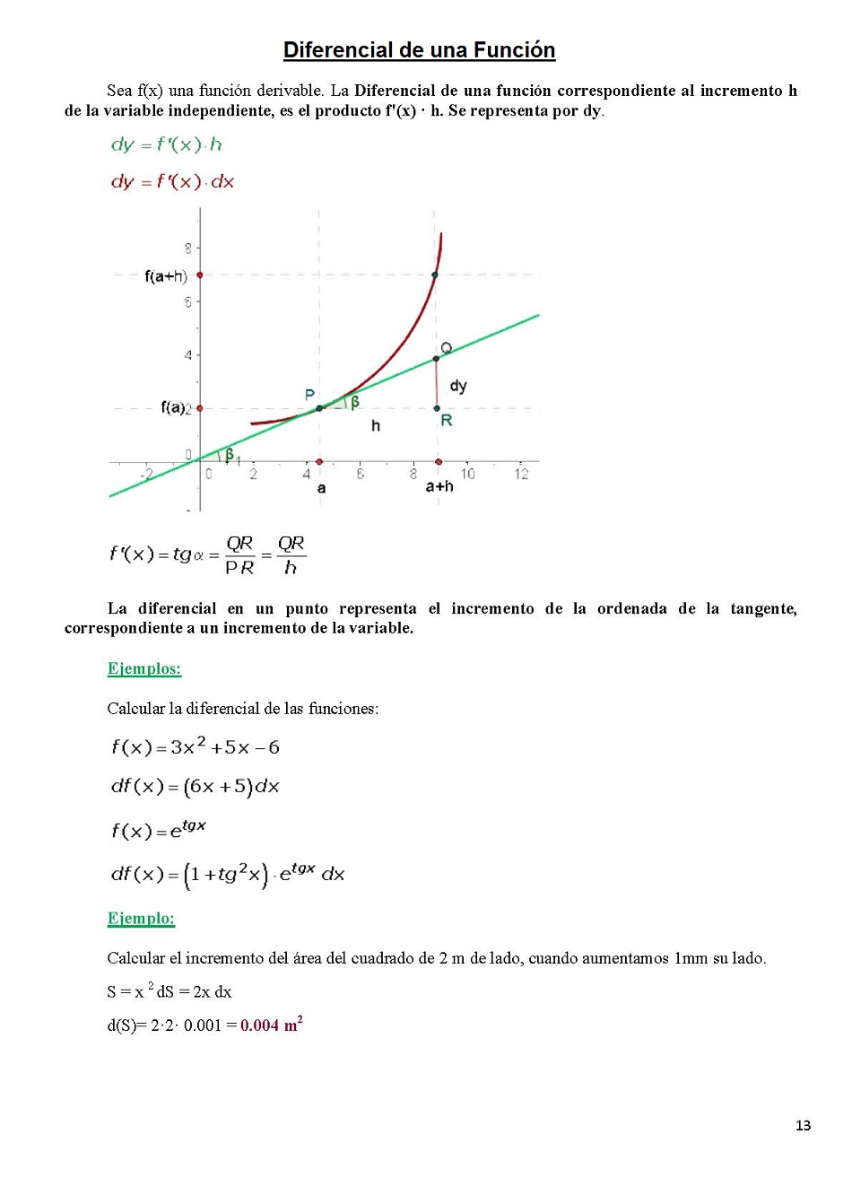 Reglas de derivacin. Pgina 13