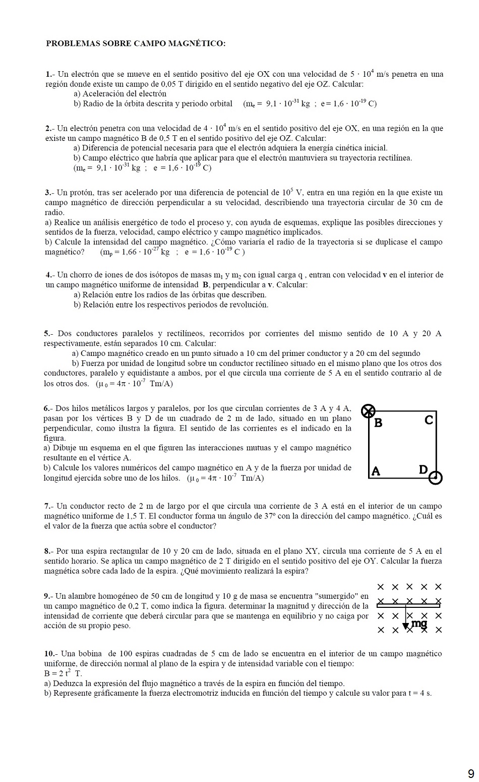 Electromagnetismo. Pgina 09