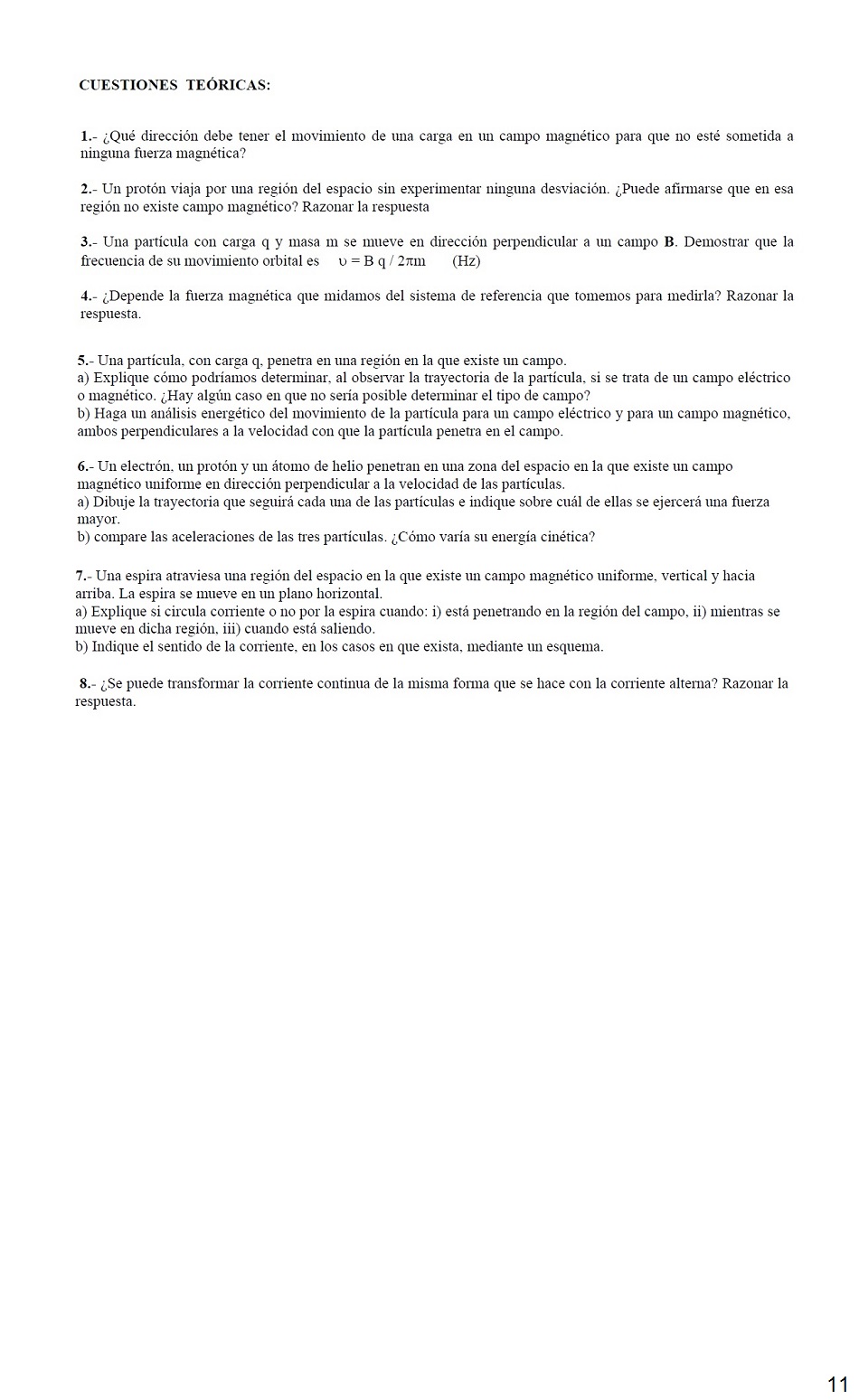 Electromagnetismo. Pgina 11