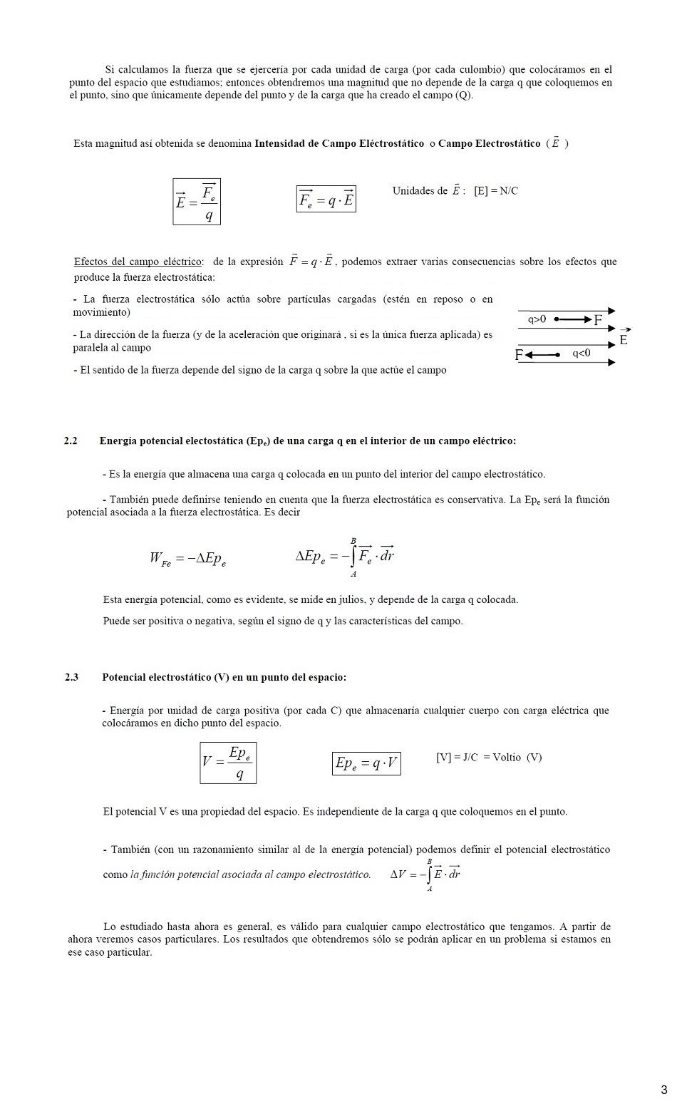 Interaccin electrosttica. Pgina 03