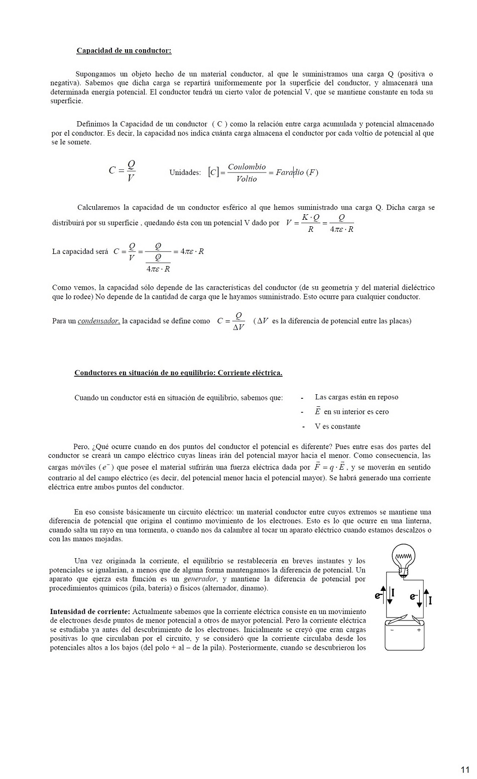 Interaccin electrosttica. Pgina 11