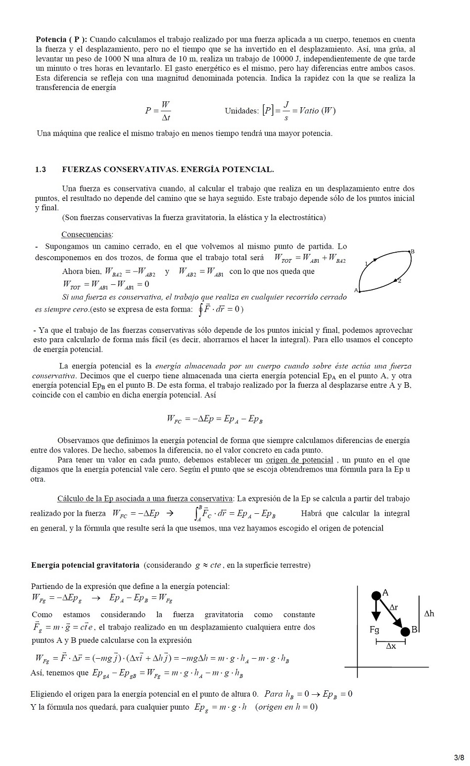 Trabajo y energa. Pgina 03