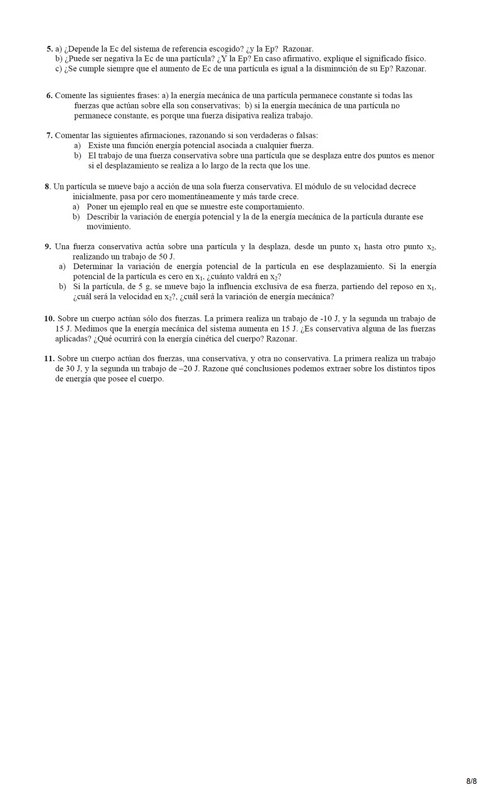 Trabajo y energa. Pgina 08