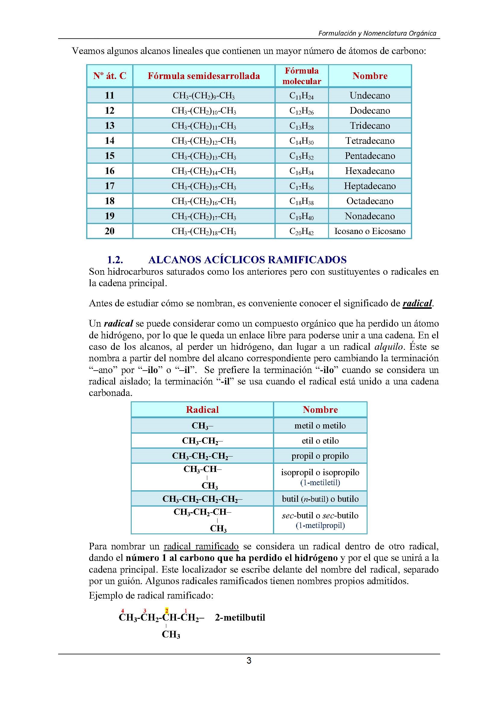 Formulacin Qumica Orgnica