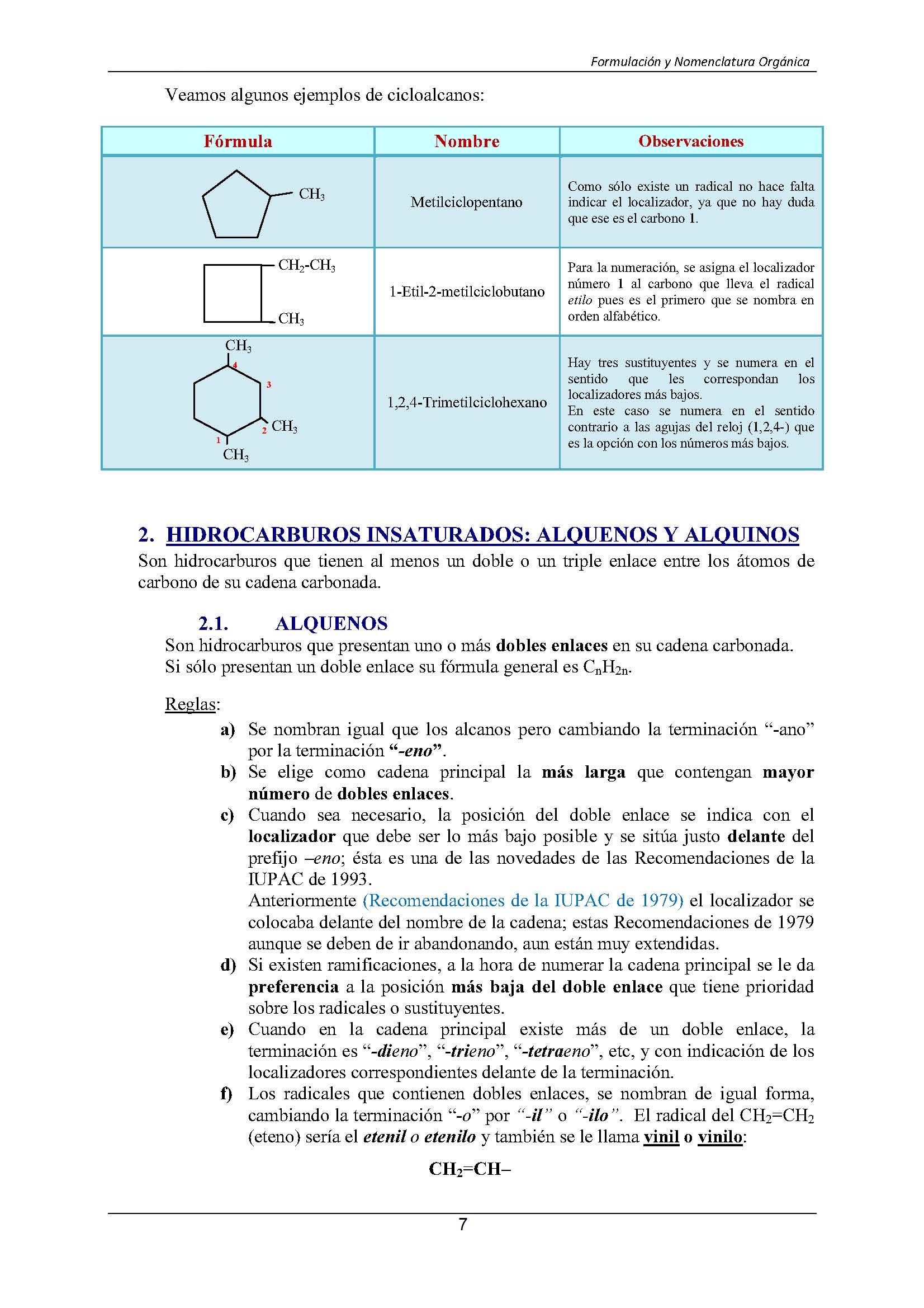 Formulacin Qumica Orgnica