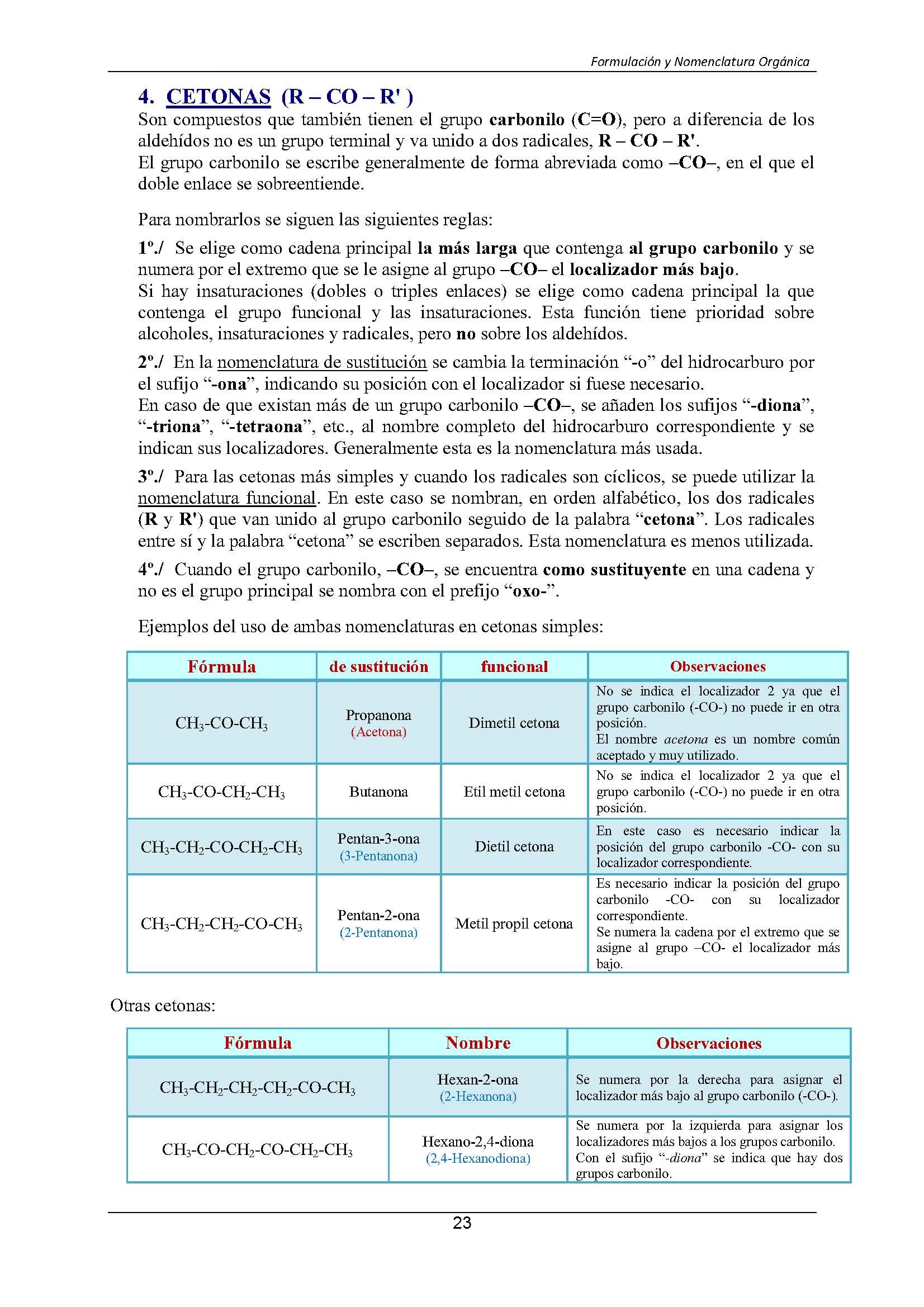 Formulacin Qumica Orgnica