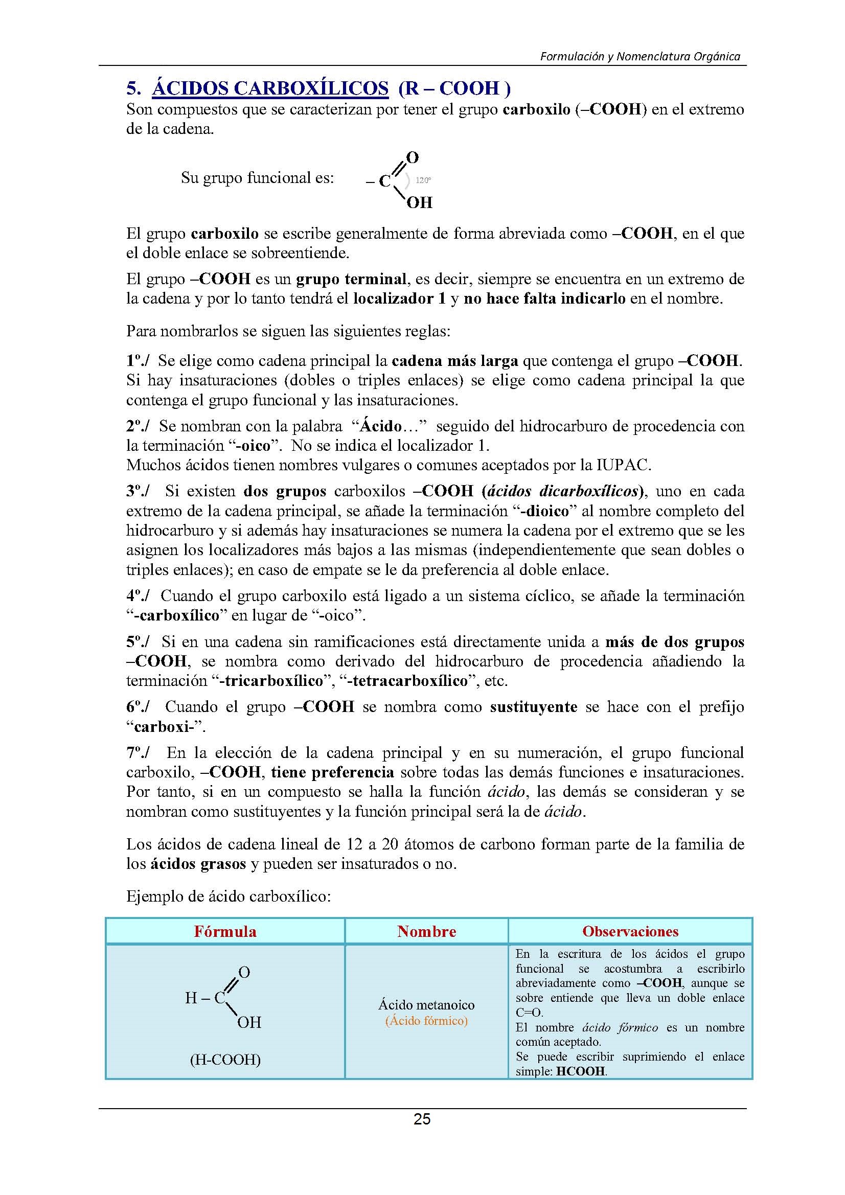 Formulacin Qumica Orgnica