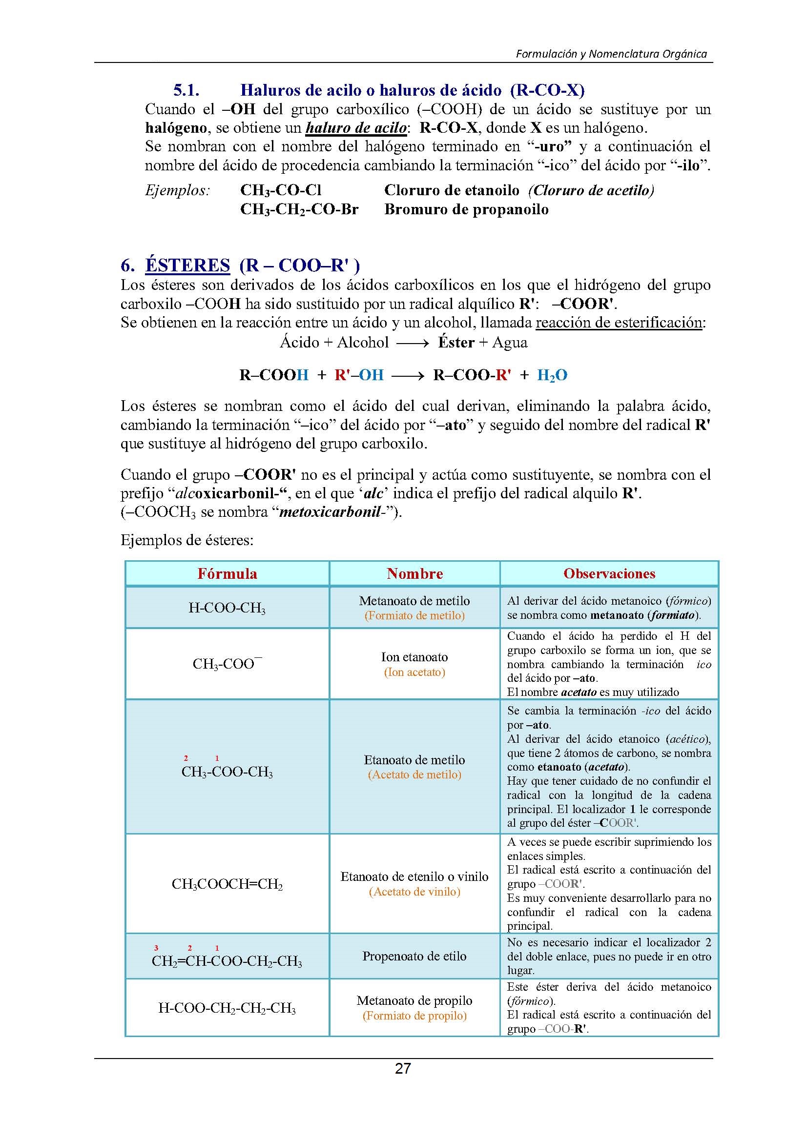 Formulacin Qumica Orgnica