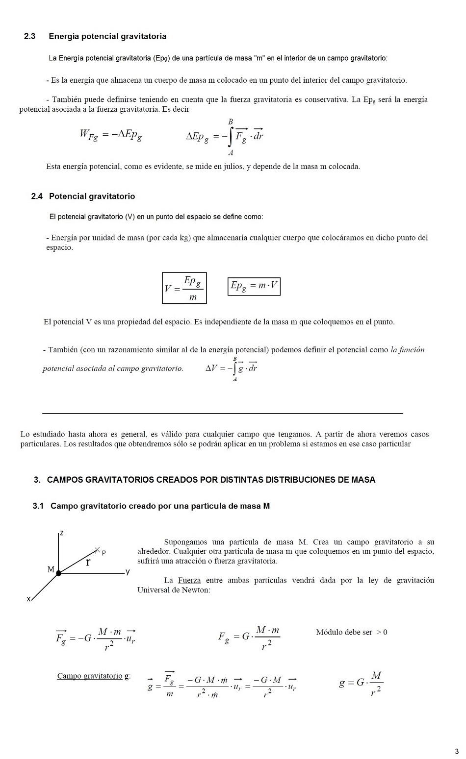 Campo Gravitatorio. Pgina 03