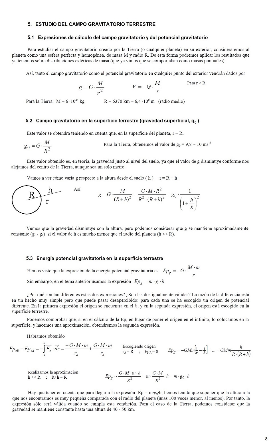 Campo Gravitatorio. Pgina 08