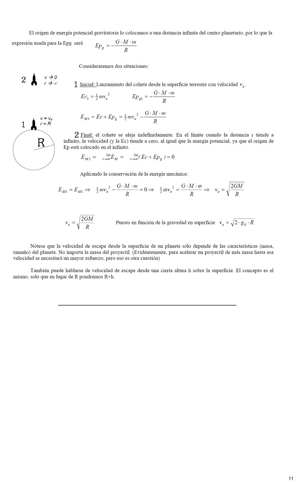 Campo Gravitatorio. Pgina 11