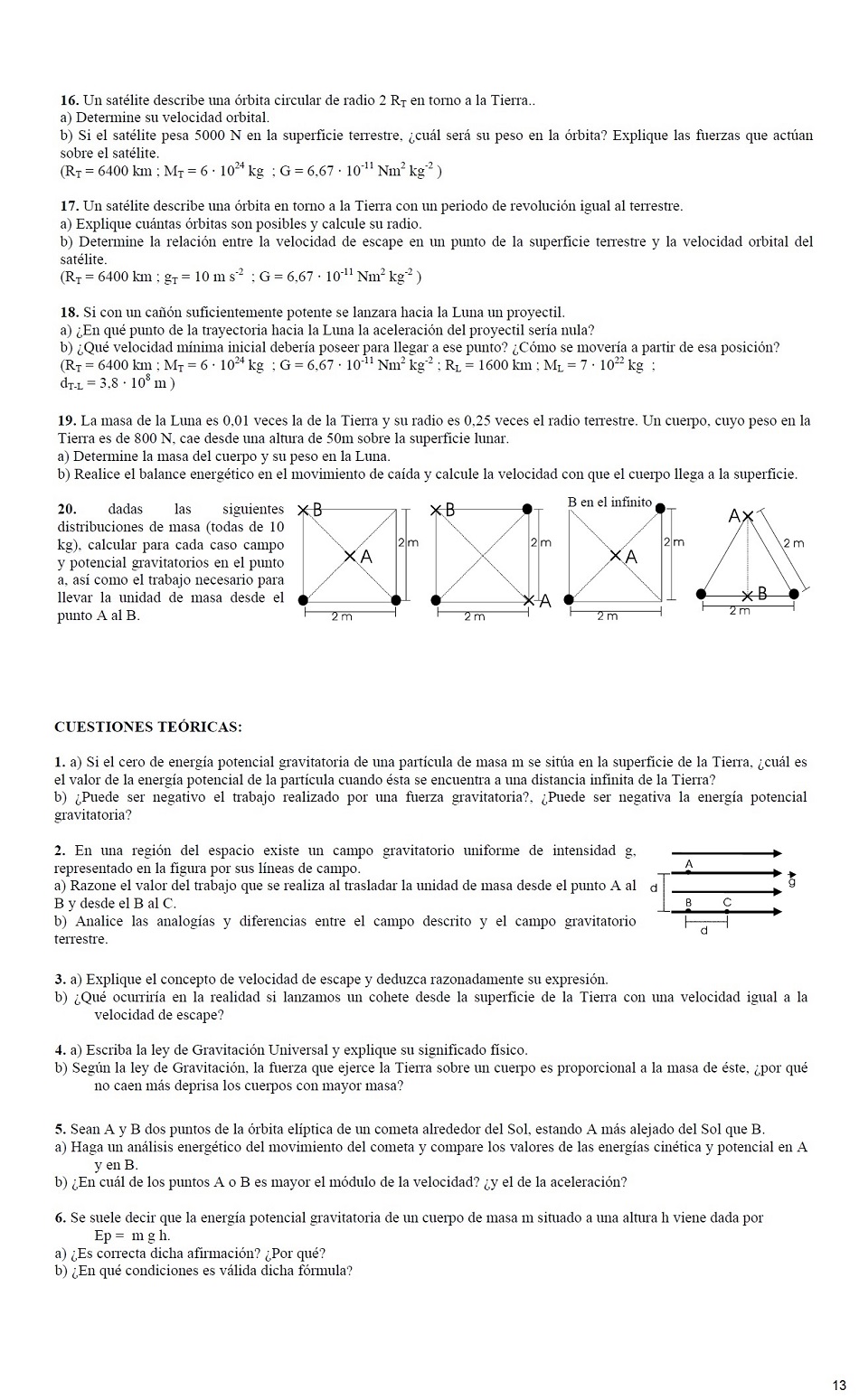 Campo Gravitatorio. Pgina 13