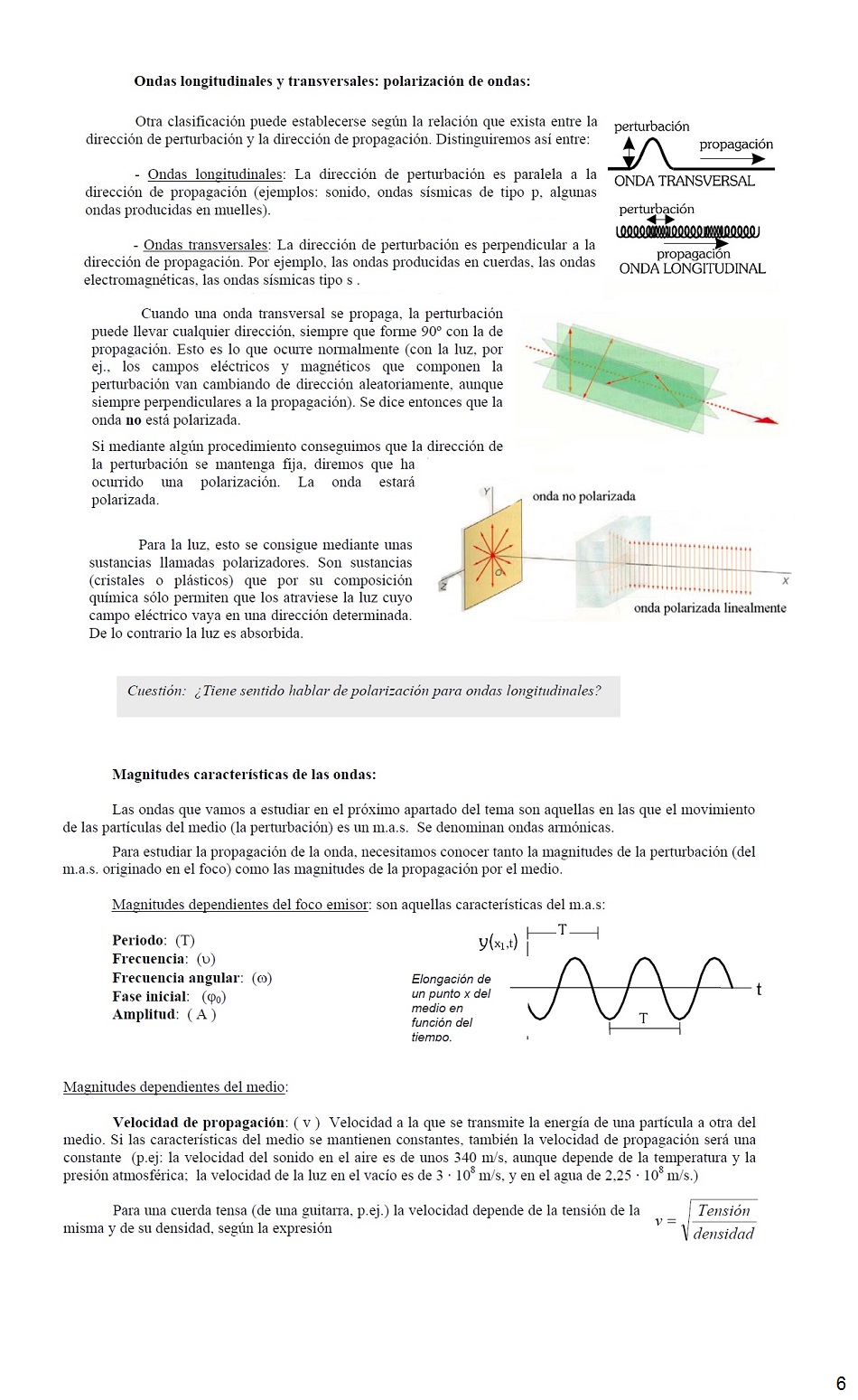 Vibraciones y Ondas. Pgina 06