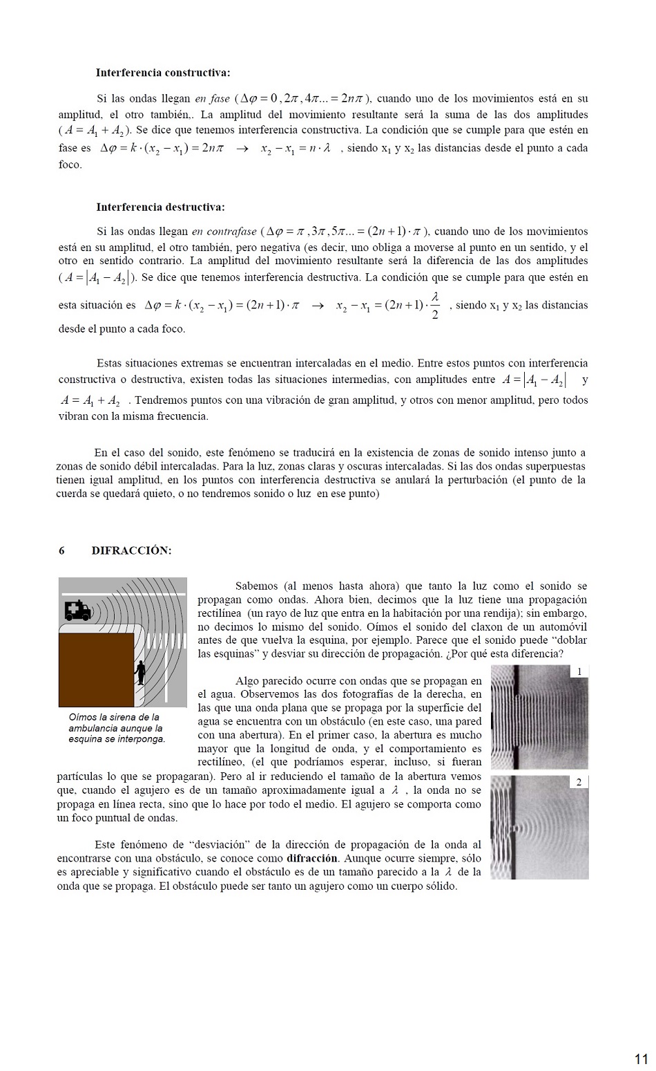 Vibraciones y Ondas. Pgina 11