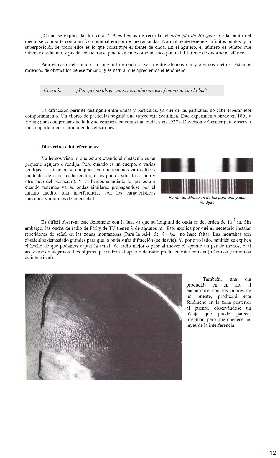 Vibraciones y Ondas. Pgina 12