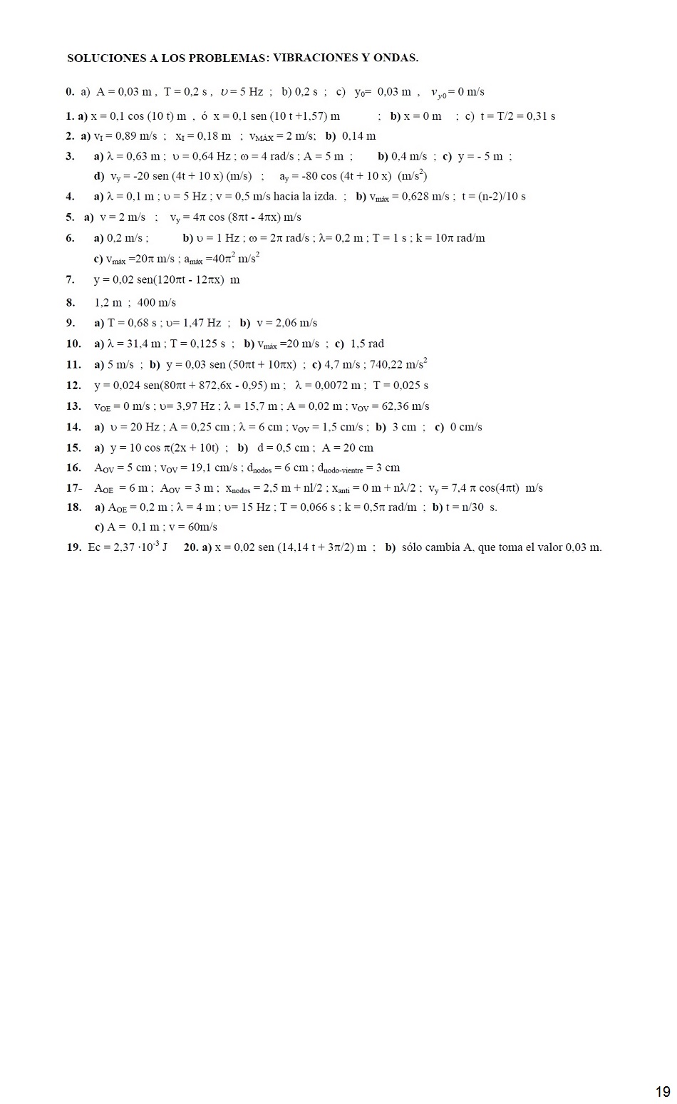 Vibraciones y Ondas. Pgina 19