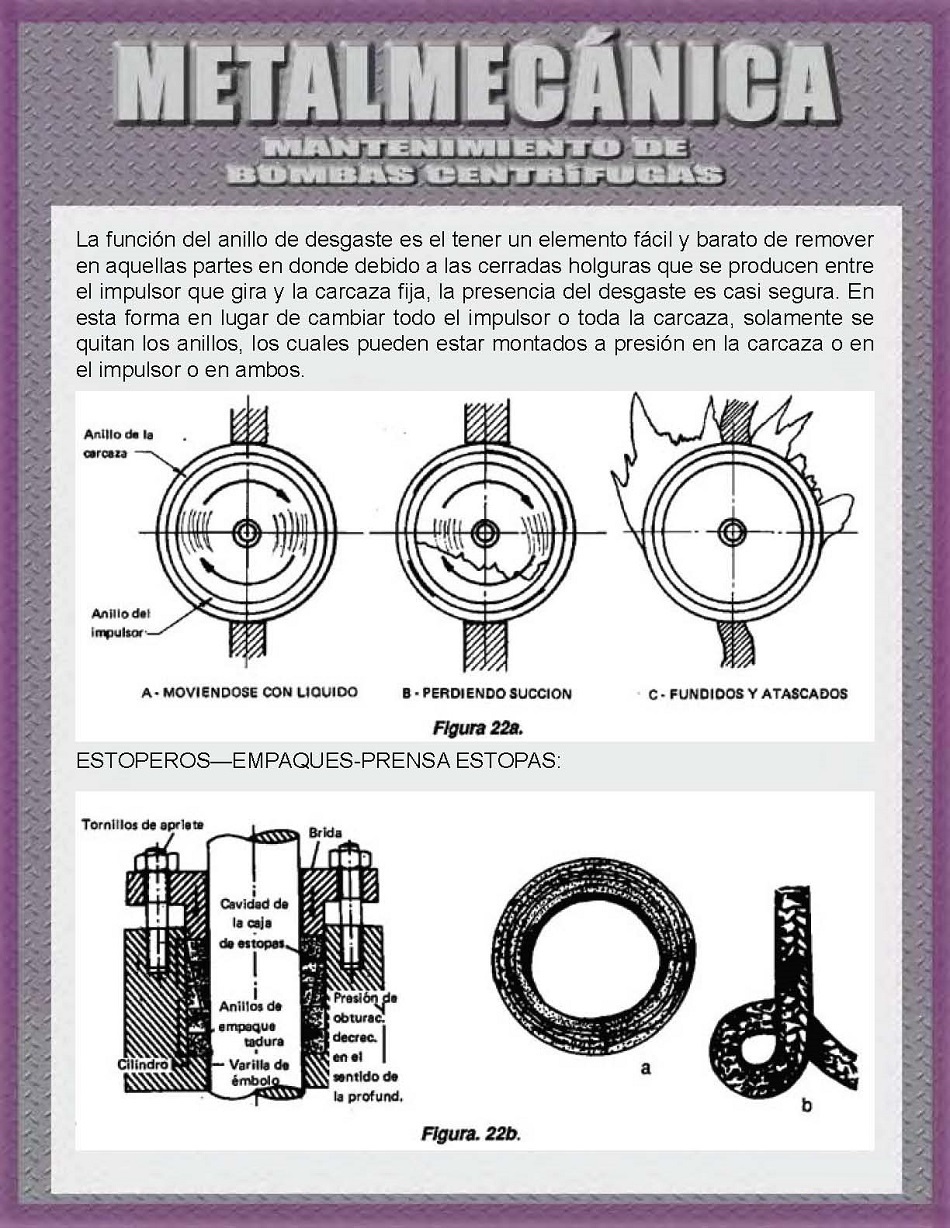 Mantenimiento de bombas centrfugas. Pgina 16