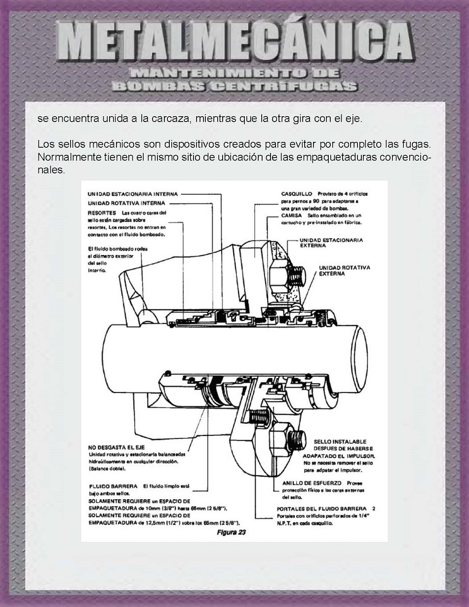 Mantenimiento de bombas centrfugas. Pgina 18