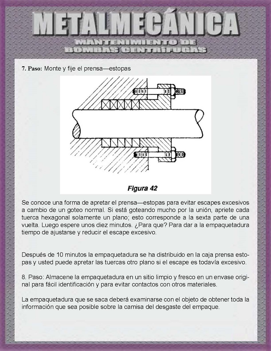 Mantenimiento de bombas centrfugas. Pgina 39