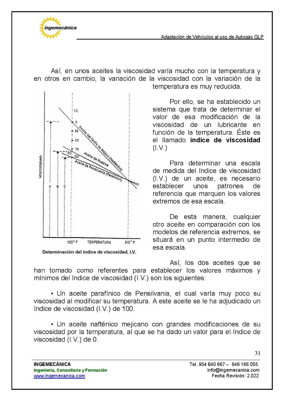 Curso para la Adaptacin de Vehculos al uso de Autogs GLP. Pgina 31