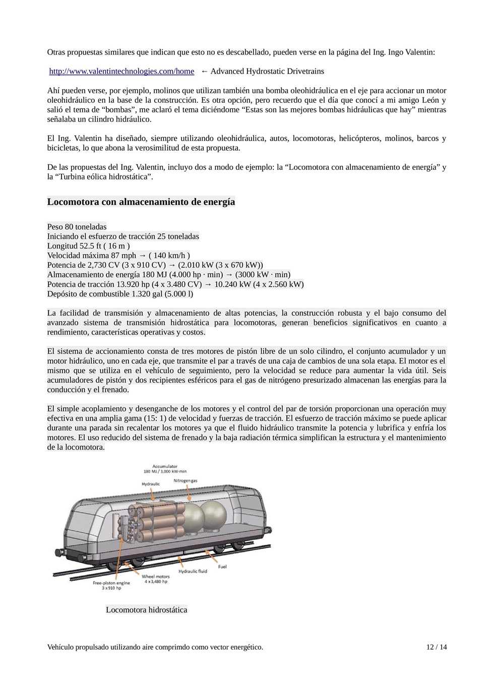 Vehculo propulsado utilizando aire comprimido como vector energtico