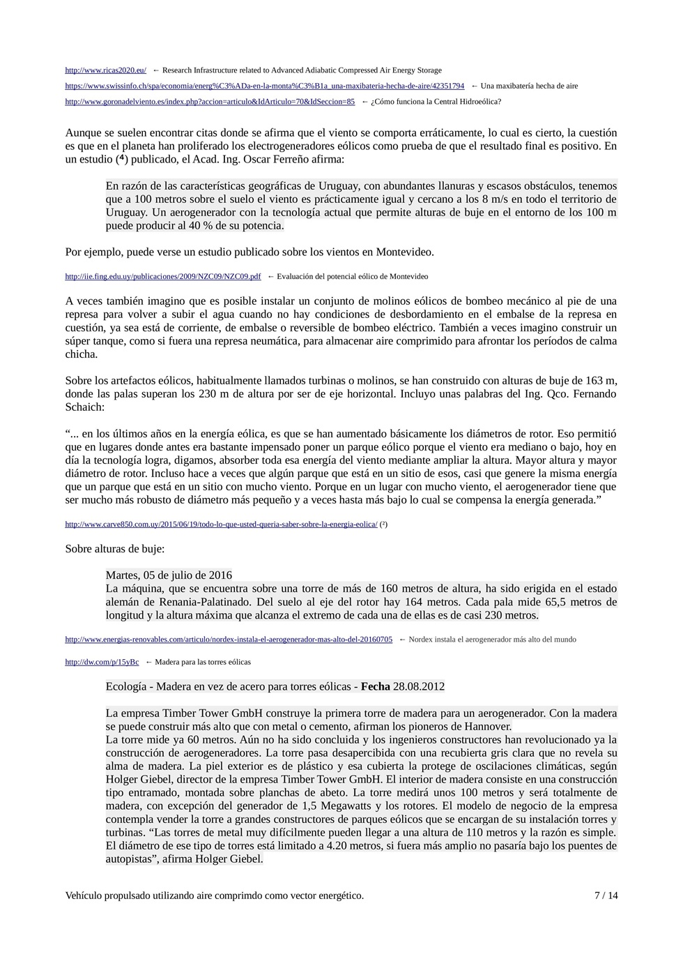 Vehculo propulsado utilizando aire comprimido como vector energtico