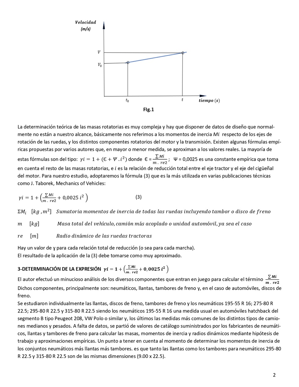 Aceleracin de vehculos. Pgina 02