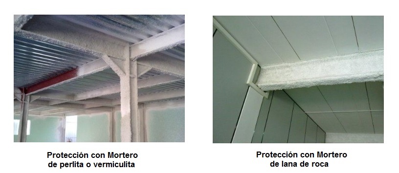 Proteccin del acero mediante mortero proyectado