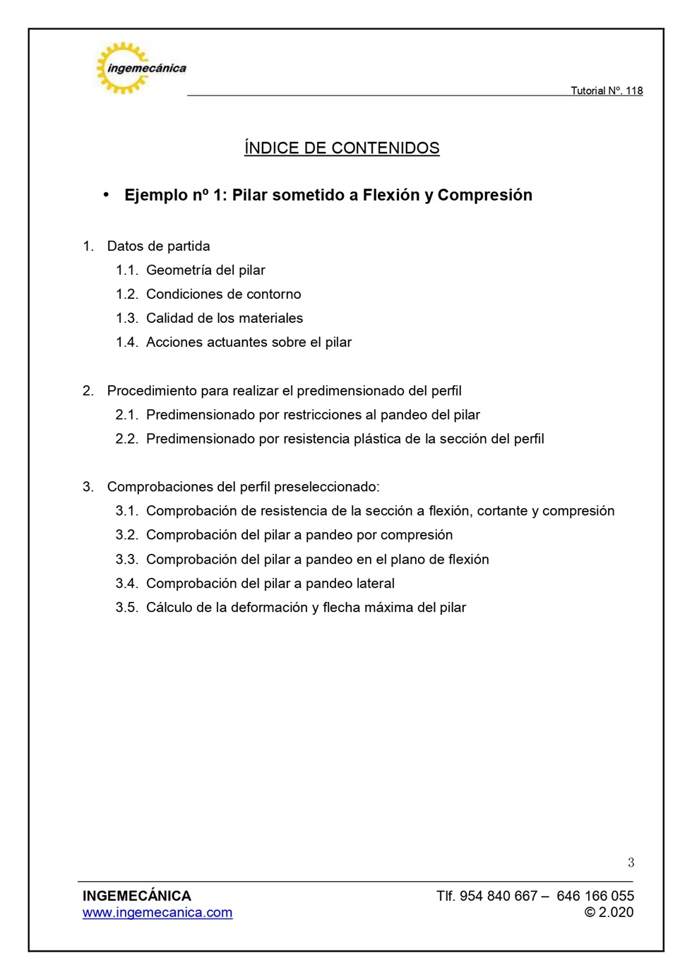 Clculo de pilar metlico sometido a flexin y compresin. Pgina 2