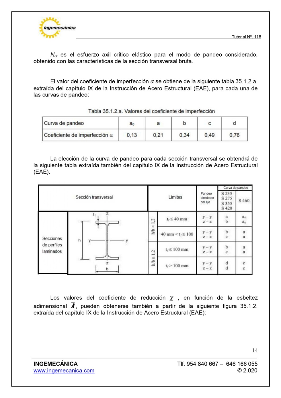 Clculo de pilar metlico sometido a flexin y compresin. Pgina 13