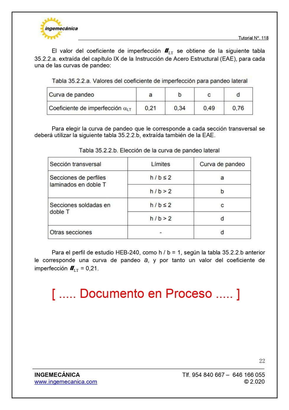 Clculo de pilar metlico sometido a flexin y compresin. Pgina 21