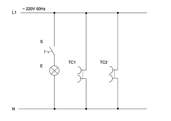 Esquema funcional de una instalacin elctrica