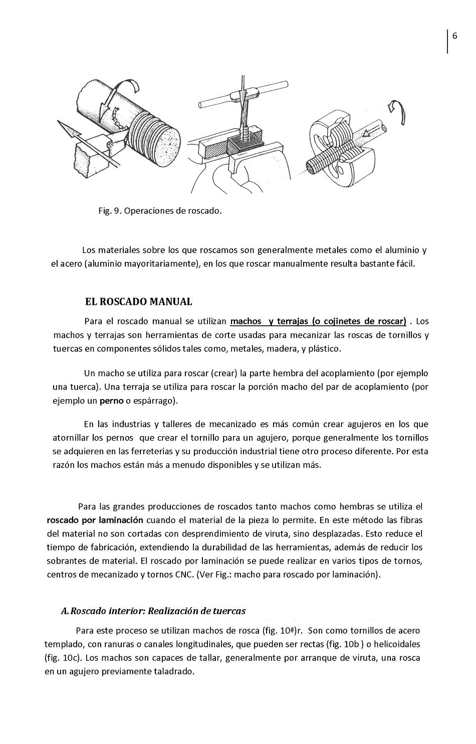Fabricacin de Roscas. Pgina 06