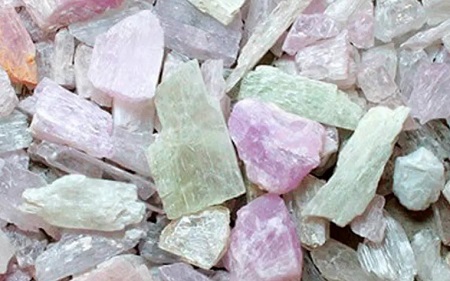 Piedras de sales de litio