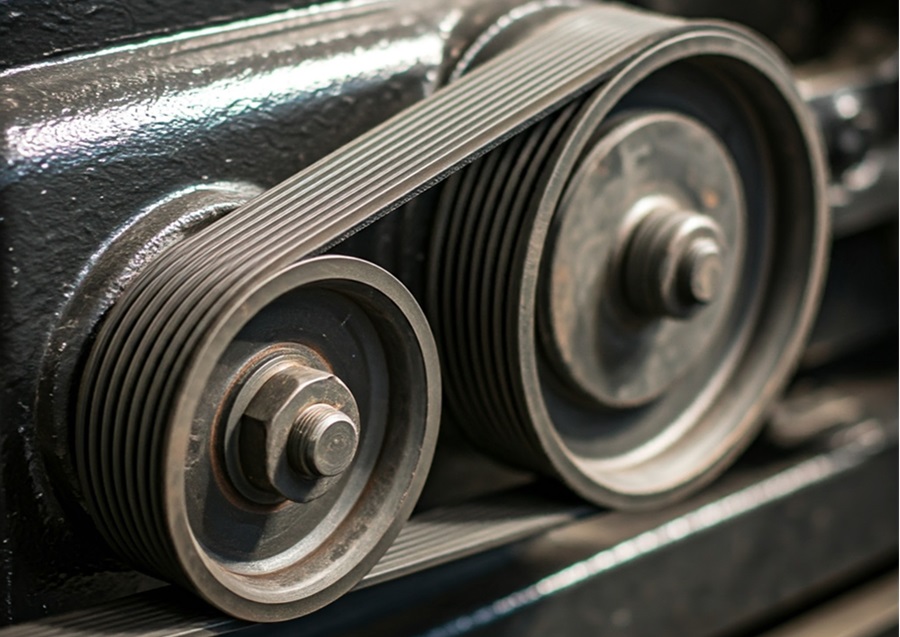 Estudio del esfuerzo en correas de transmisin de potencia