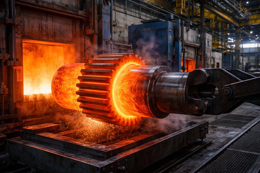 Pieza de acero sometida a tratamiento t�rmico