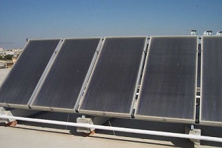 captador solar t�rmico plano