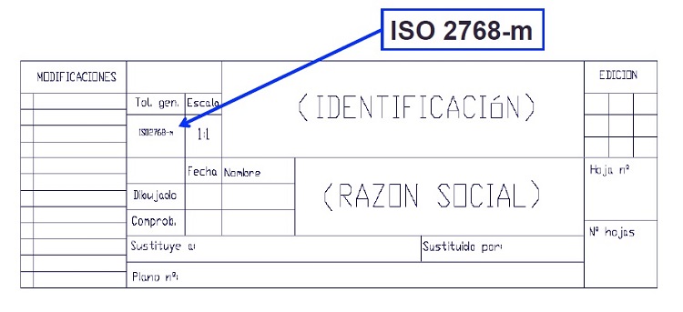 Indicacin en planos de las tolerancias generales