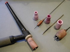 Pinza porta-electrodo para soldadura TIG