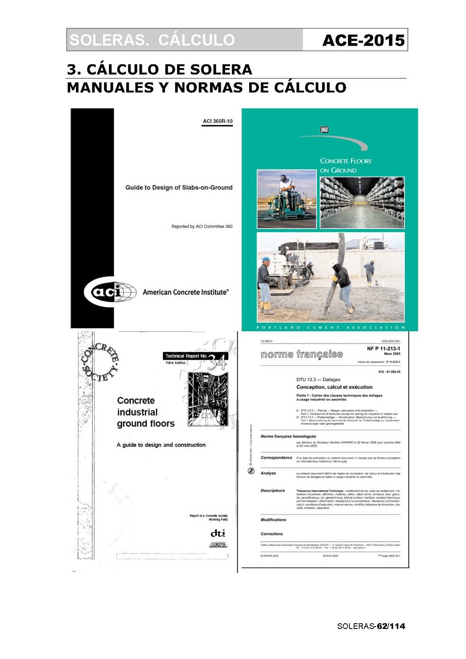 Clculo de Soleras de Hormign. Pgina 62