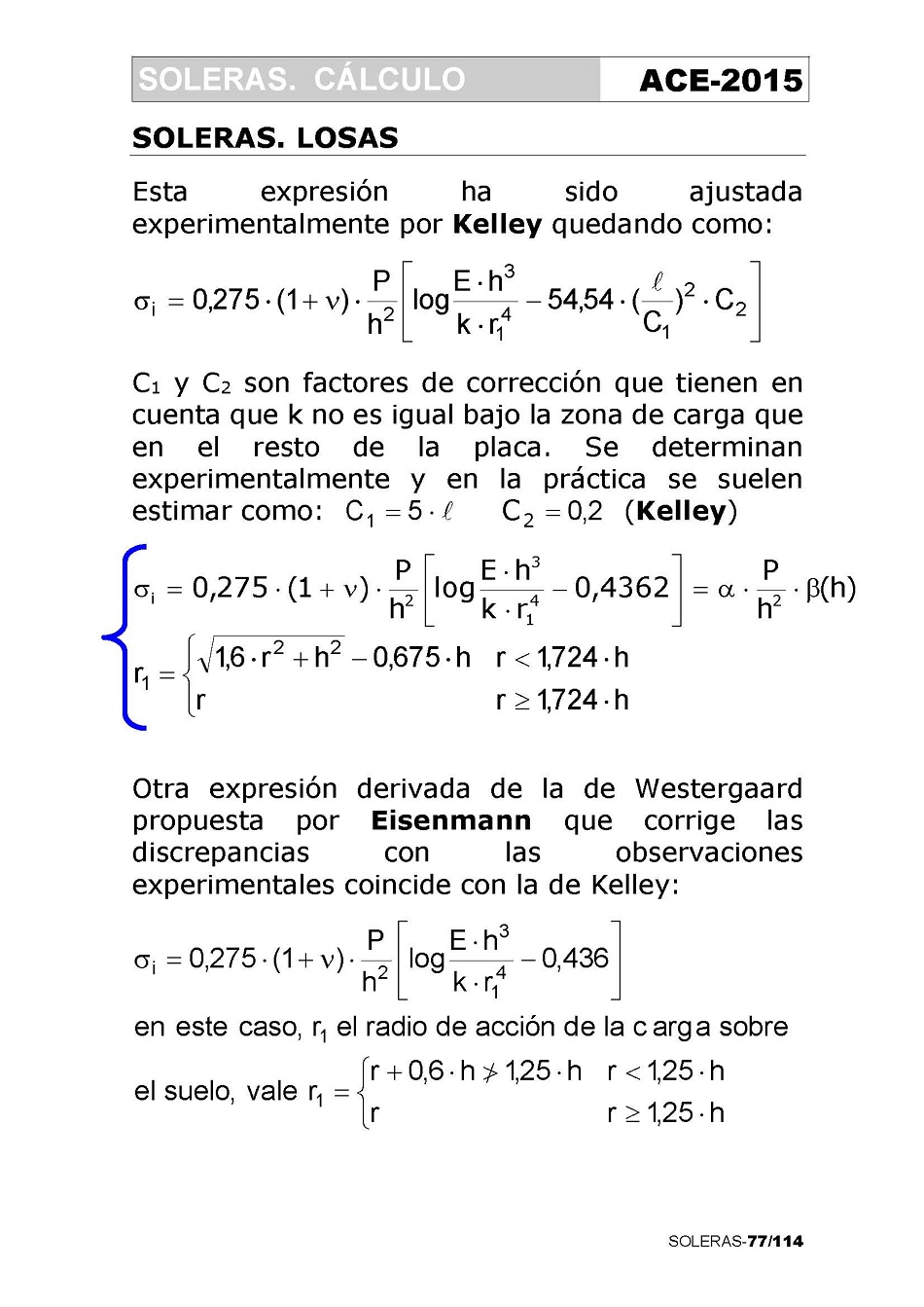 Clculo de Soleras de Hormign. Pgina 77