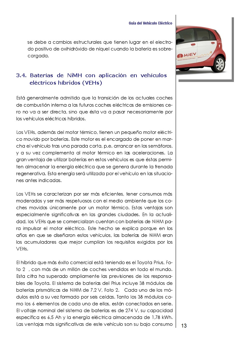 Bateras Recargables Avanzadas para Vehculos Elctricos. Pgina 13