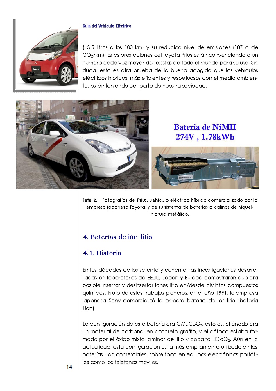 Bateras Recargables Avanzadas para Vehculos Elctricos. Pgina 14