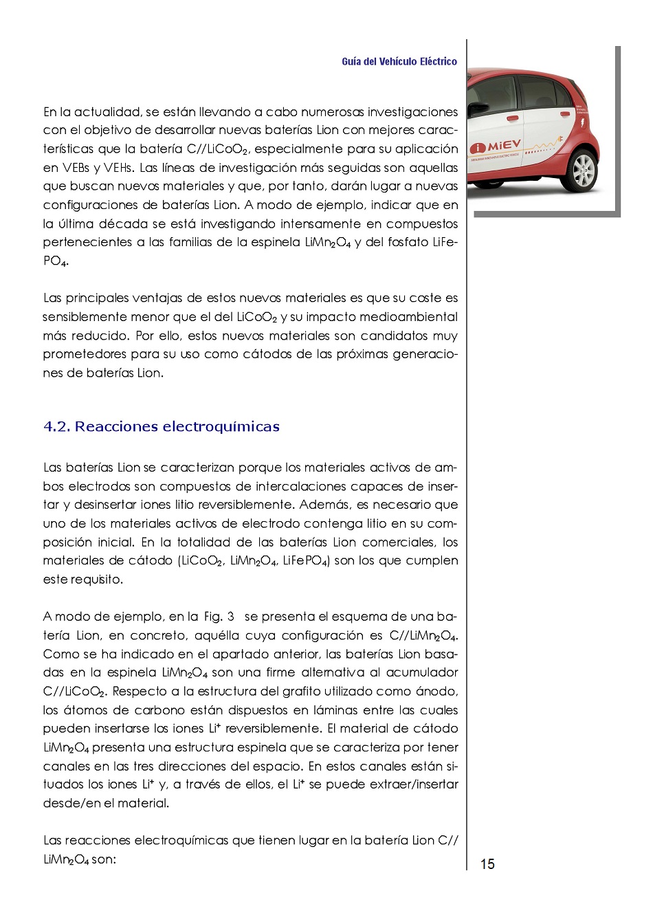 Bateras Recargables Avanzadas para Vehculos Elctricos. Pgina 15