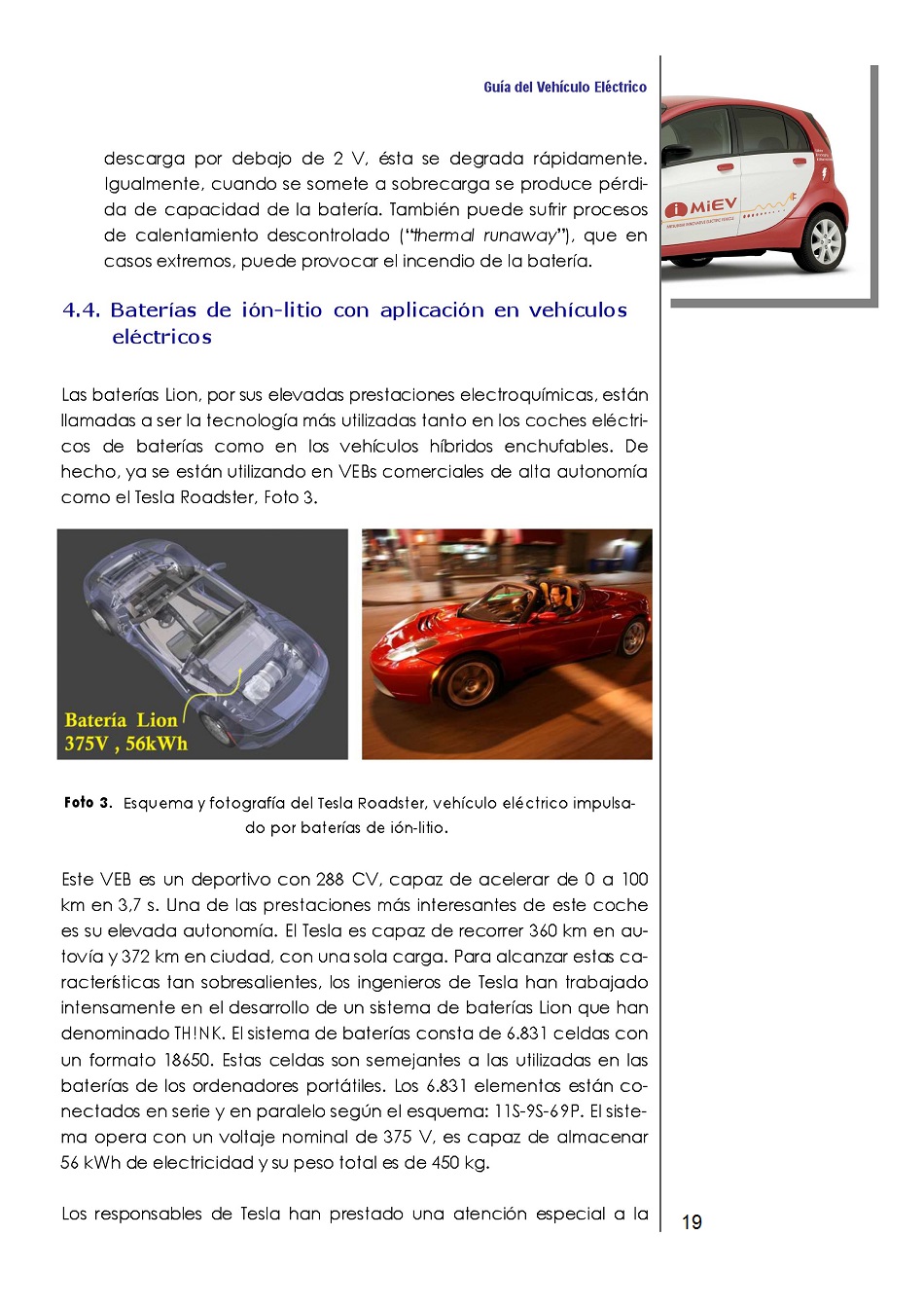Bateras Recargables Avanzadas para Vehculos Elctricos. Pgina 19
